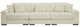 Signature Design by Ashley® Lindyn 3-Piece Ivory Sectional Sofa-0