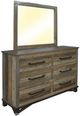 International Furniture Direct Loft Brown/Gray Mirror-1