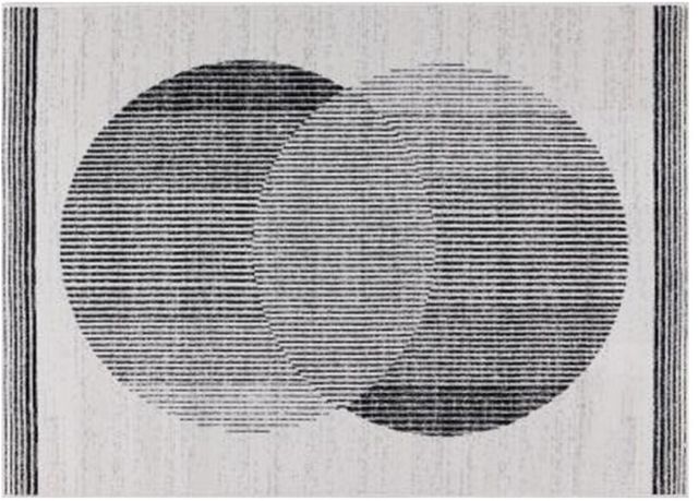 American Wholesale Furniture Grayscale Circle Dream 5'x8' Area Rug-0