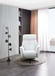 Parker House® Tripp Cortana White Leather Power Swivel Recliner P1-3
