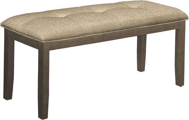 Monarch Specialties Inc. Brown/Grey Fabric Bench-0