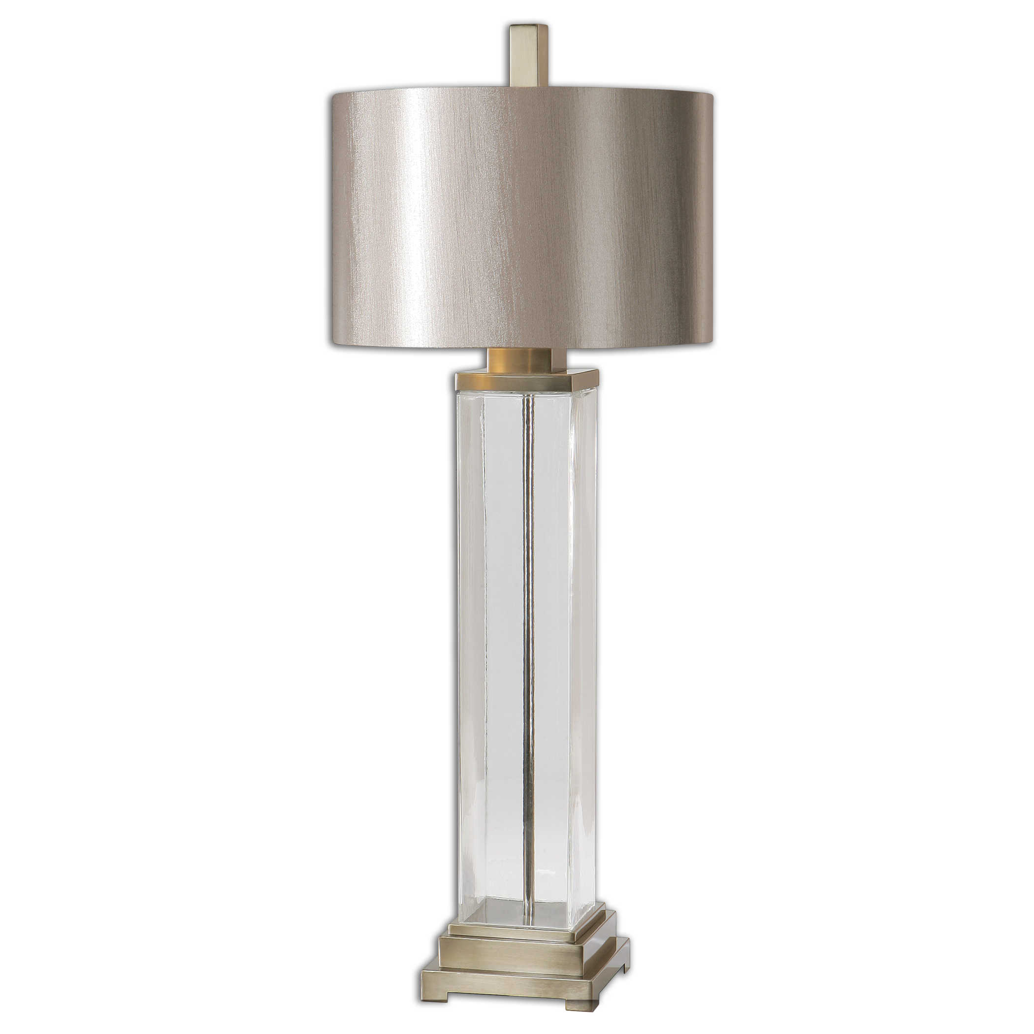Uttermost® Drustan Clear/Champagne Table Lamp | The Cleveland Furniture  Company| Parma, Mentor, Brooklyn, Twinsburg, Brunswick, OH, image size:2100x2100