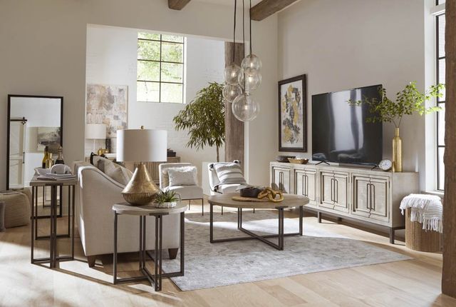 aspenhome® Zander Ancient Stone Sofa Table-1