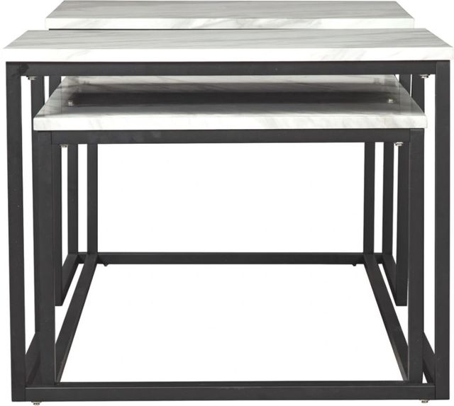 Signature Design by Ashley® Donnesta 3-Piece White Occasional Table Set-2