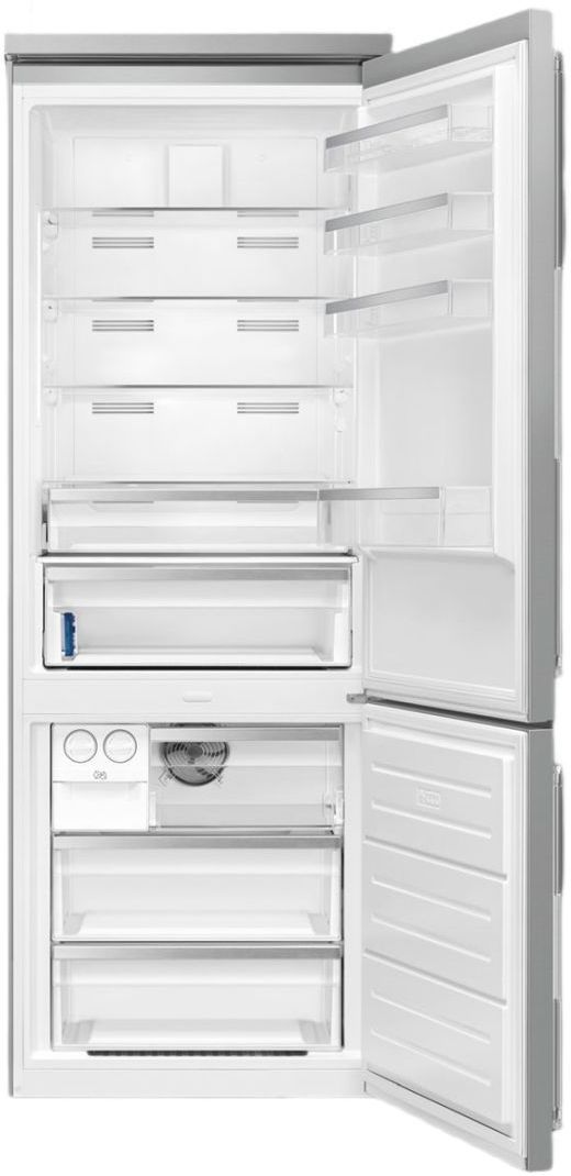 Smeg Professional 28" 16.3 Cu. Ft. Stainless Steel Counter Depth Bottom Freezer Refrigerator-1