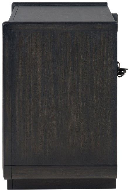 Coaster® Leandro Burnished Black Nightstand-3