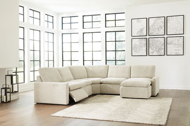 Signature Design by Ashley® Hartsdale 5-Piece Linen Power Reclining Right-Arm Facing Sectional and Chaise-1