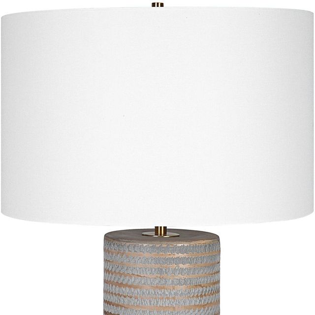 Uttermost® Monolith Frosted Pewter Gray Table Lamp-3