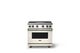 Viking® 7 Series 36" Pure White Pro Style Natural Gas Range with Griddle-5