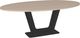 Amisco Customizable Amelia 84" Oval Dining Table with 1" White Oak Veneer Top-0