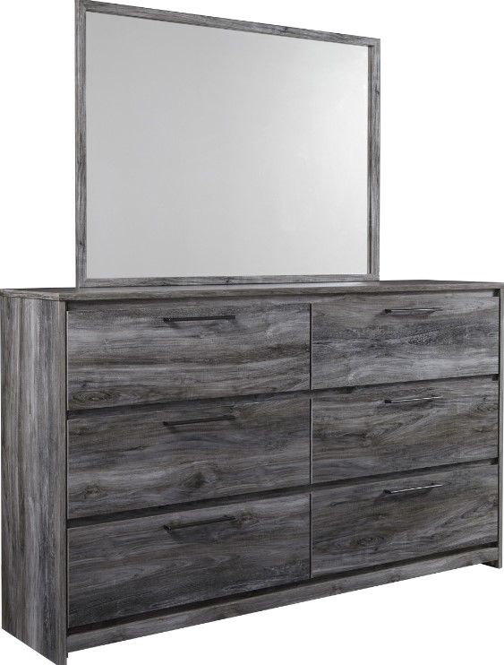 Signature Design by Ashley® Baystorm 6-Piece Gray King Panel Headboard Bedroom Set-2