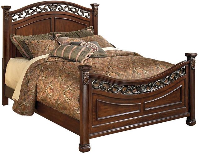 Signature Design by Ashley® Leahlyn Warm Brown King Panel Bed-0