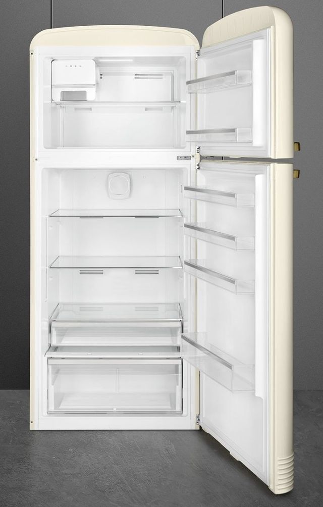 Smeg 50's Retro Style 32 in. 19.3 Cu. Ft. Cream Top Freezer Refrigerator-1