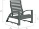 C R Plastics St. Tropez White Lounge Chair-2