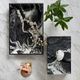 A & B Home Black 9" Marbled Jewelry Case-1