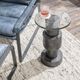 Classic Home Callen Antique Nickel Round Accent Table-1