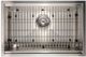 ZLINE Garmisch 27" Satin Stainless Steel Undermount Single Bowl Kitchen Sink with Bottom Grid and Accessories-5