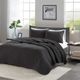 Olliix by Madison Park Black Twin/Twin XL Keaton Reversible Coverlet Set-5