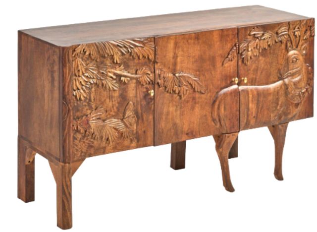 Jaipur Furniture Cervidae Brown Credenza Cabinet-0