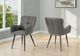 Monarch Specialties Inc. 2-Piece Grey 33" Faux Leather Dining Chair Set with Tufted Back-1