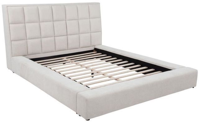 Coaster® Dreux Cream California King Upholstered Platform Panel Bed-2