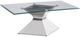 Coaster® Jenny Glass Top Coffee Table with Chrome Base-0
