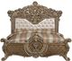 ACME Furniture Constantine Brown/Light Gold Eastern King Upholstered Panel Bed-3