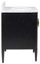 Currey & Company Briallen 30" Black Vanity with Oval Undermount Sink-5