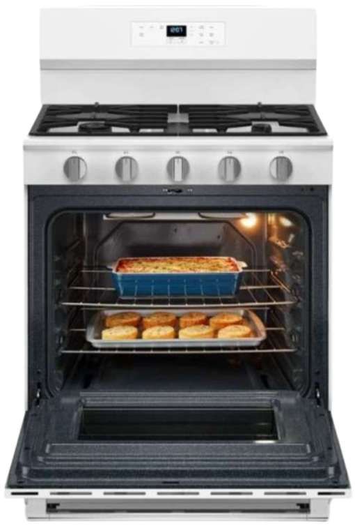 Maytag® 30" White Freestanding Gas Range -4