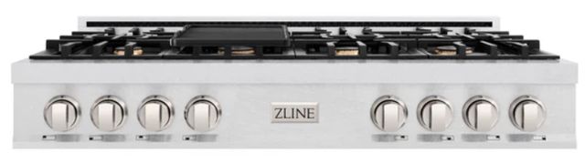 ZLINE Classic 48" Satin Stainless Steel Gas Rangetop with Griddle-2