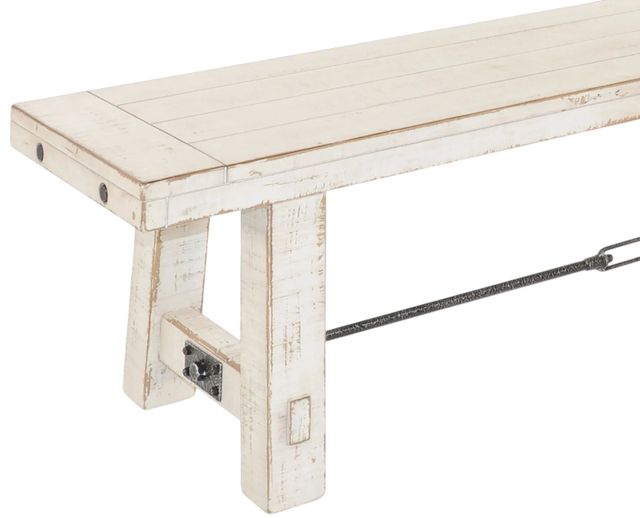 Sunny Designs™ Marina White Sand Bench with Turnbuckle-2