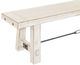 Sunny Designs™ Marina White Sand Bench with Turnbuckle-3
