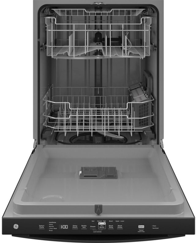 GE® 24" Black Built In Dishwasher-1