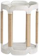 Magnussen Home® Sunset Cove Moonlight Pearl Glass Top Drum Table-2
