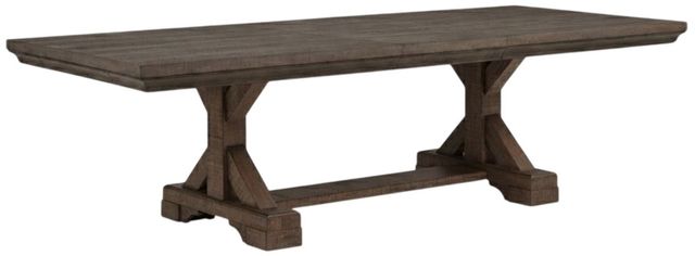 New Classic® Home Furnishings Augusta 7-Piece Gray/Rustic Brown Dining Table Set-2