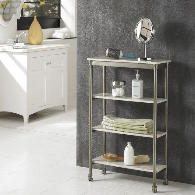 homestyles® Orleans Gray Four Tier Shelf-1