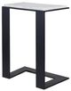 Uttermost® Kenora White Marble Top Accent Table with Black Base-5