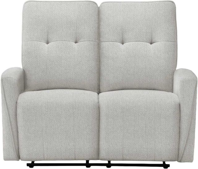Monarch Specialties Inc. Light Grey 50" Small Upholstered Power 2-Seater Reclining Loveseat-0