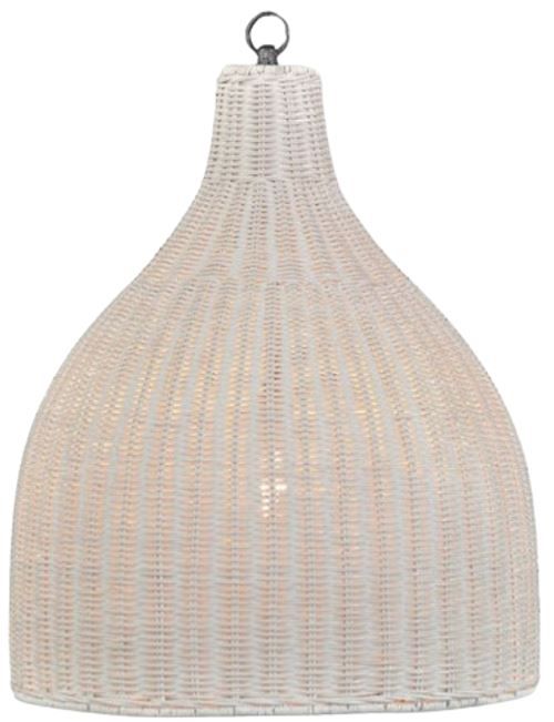 Bramble Customizable Hampton Medium Rattan Pendant-0