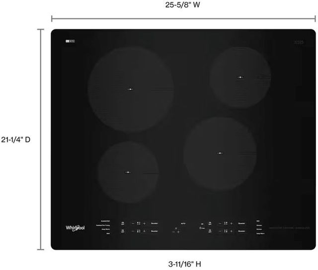 Whirlpool® 24" Black Induction Cooktop-4