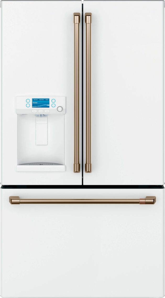 Café™ 36" 22.2 Cu. Ft. Matte White Counter Depth French Door Refrigerator-0