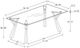 Coaster® Alaia Glass Top Dining Table with Polished Chrome Legs-3