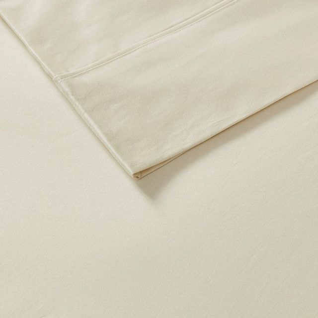 Olliix by Madison Park 7 Piece Ivory Split King 800 Thread Count Cotton Rich Sateen Sheet Set-1