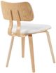 Armen Living Jaguar Oak/White Dining Chair-3