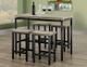 Titus Furniture Gray And Black 5 Piece Pub Set-0