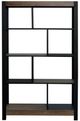 International Furniture Direct Tuxedo Brown/Dark Gray Bookcase-2