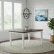 Liberty Furniture Landale Chestnut Rectangular Dining Table with White Base-1