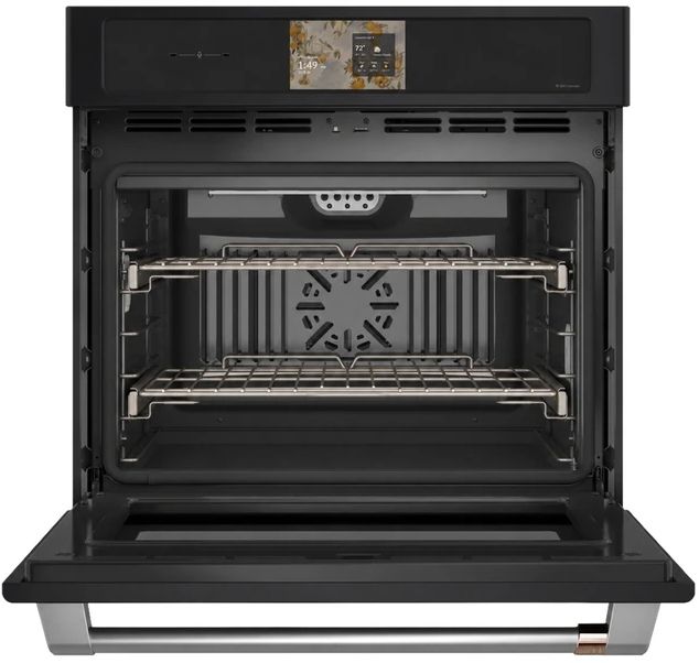 Café™ Professional Series 30” Matte Black Smart Single Electric Wall Oven with Convection-1