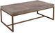 Horizon Home® Roka Gray Marble Coffee Table with Metal Base-0