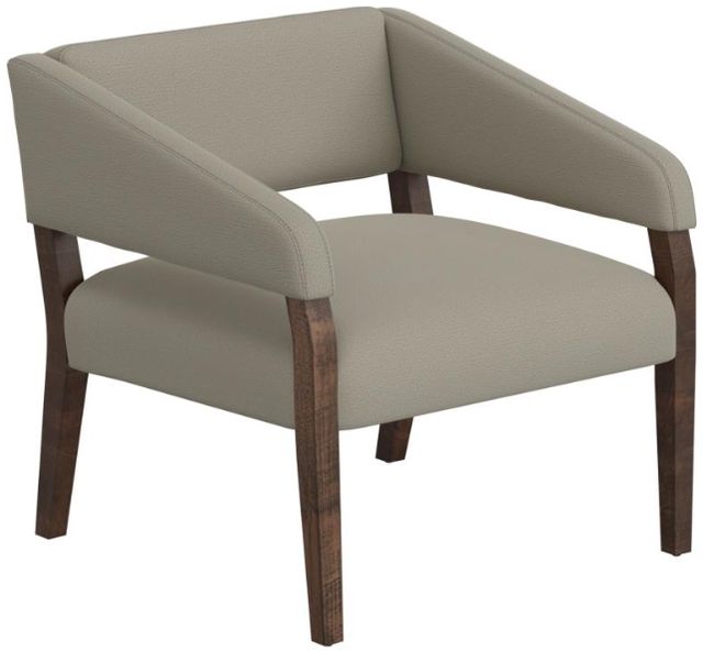 International Furniture Direct Murcia Beige/Lacquer Brown Accent Chair-0